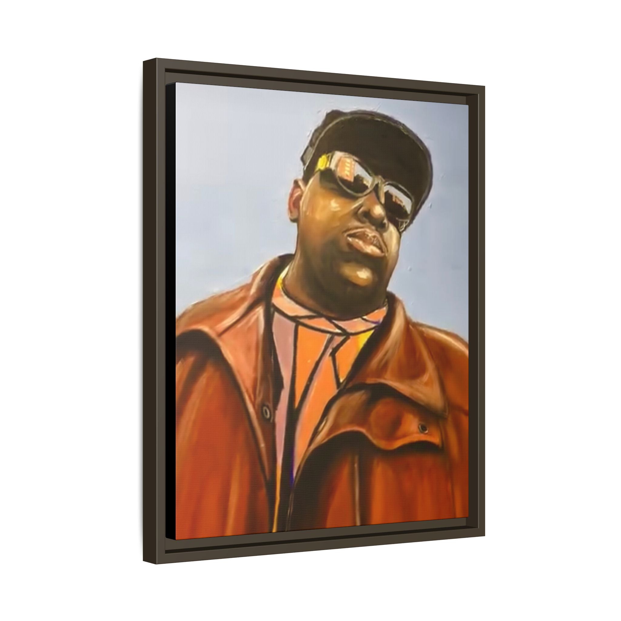 "Biggie"Matte Canvas, Framed (Multi-color)