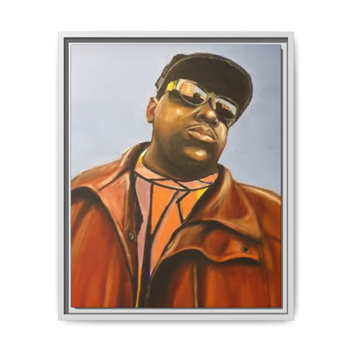 "Biggie"Matte Canvas, Framed (Multi-color)