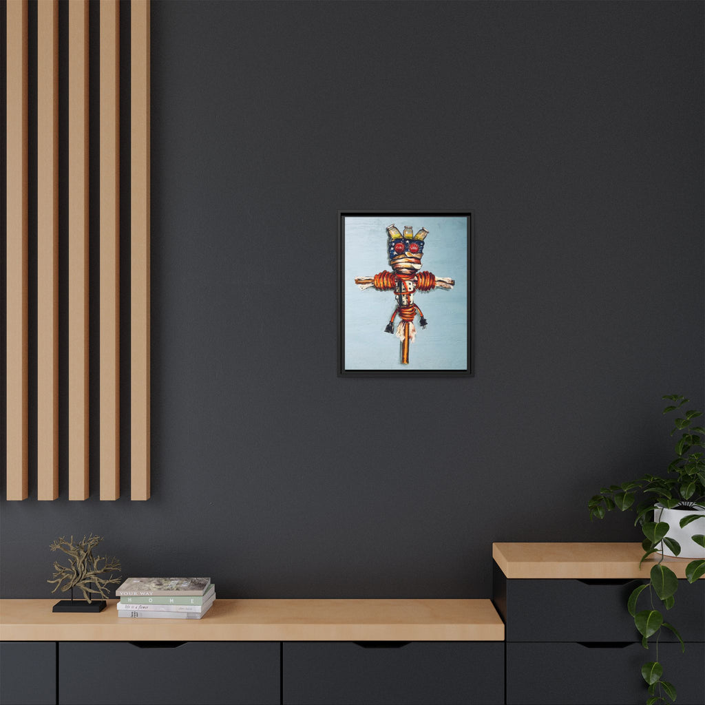 "Copper Man "Houdie series Matte Canvas, Framed (Multi-color)