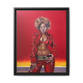 "Foxy"Matte Canvas, Framed (Multi-color)