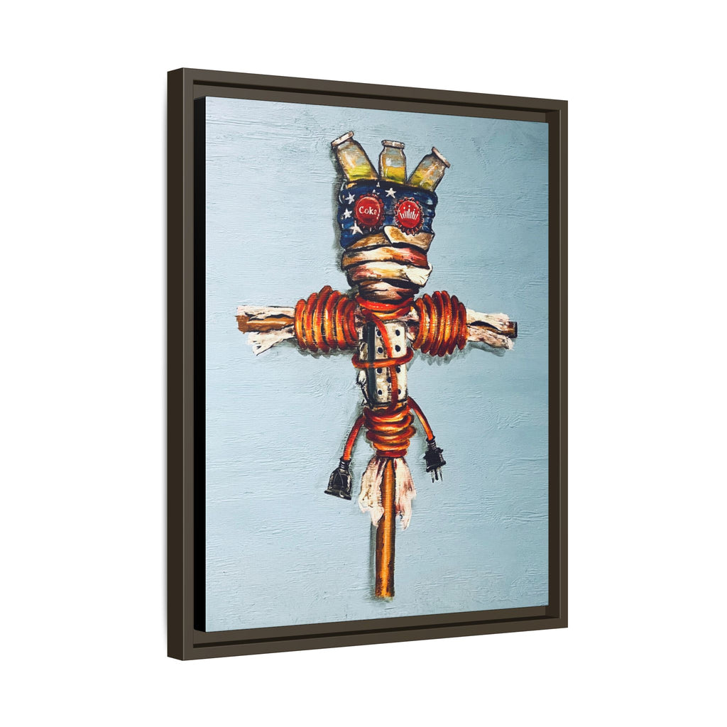 "Copper Man "Houdie series Matte Canvas, Framed (Multi-color)