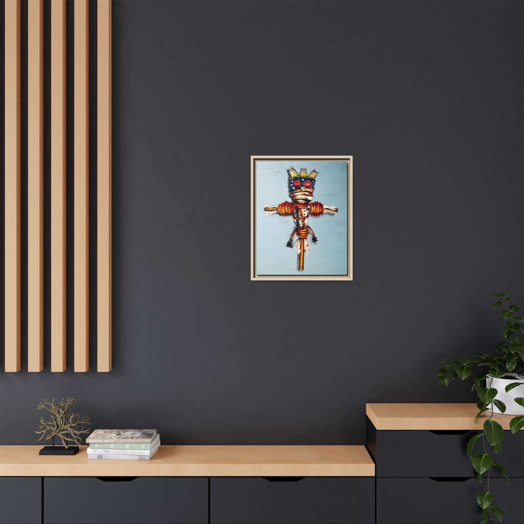 "Copper Man "Houdie series Matte Canvas, Framed (Multi-color)