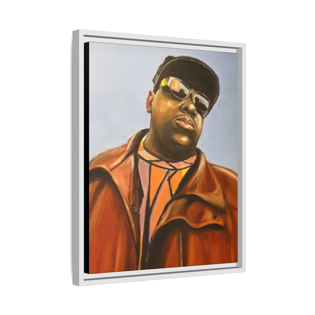 "Biggie"Matte Canvas, Framed (Multi-color)