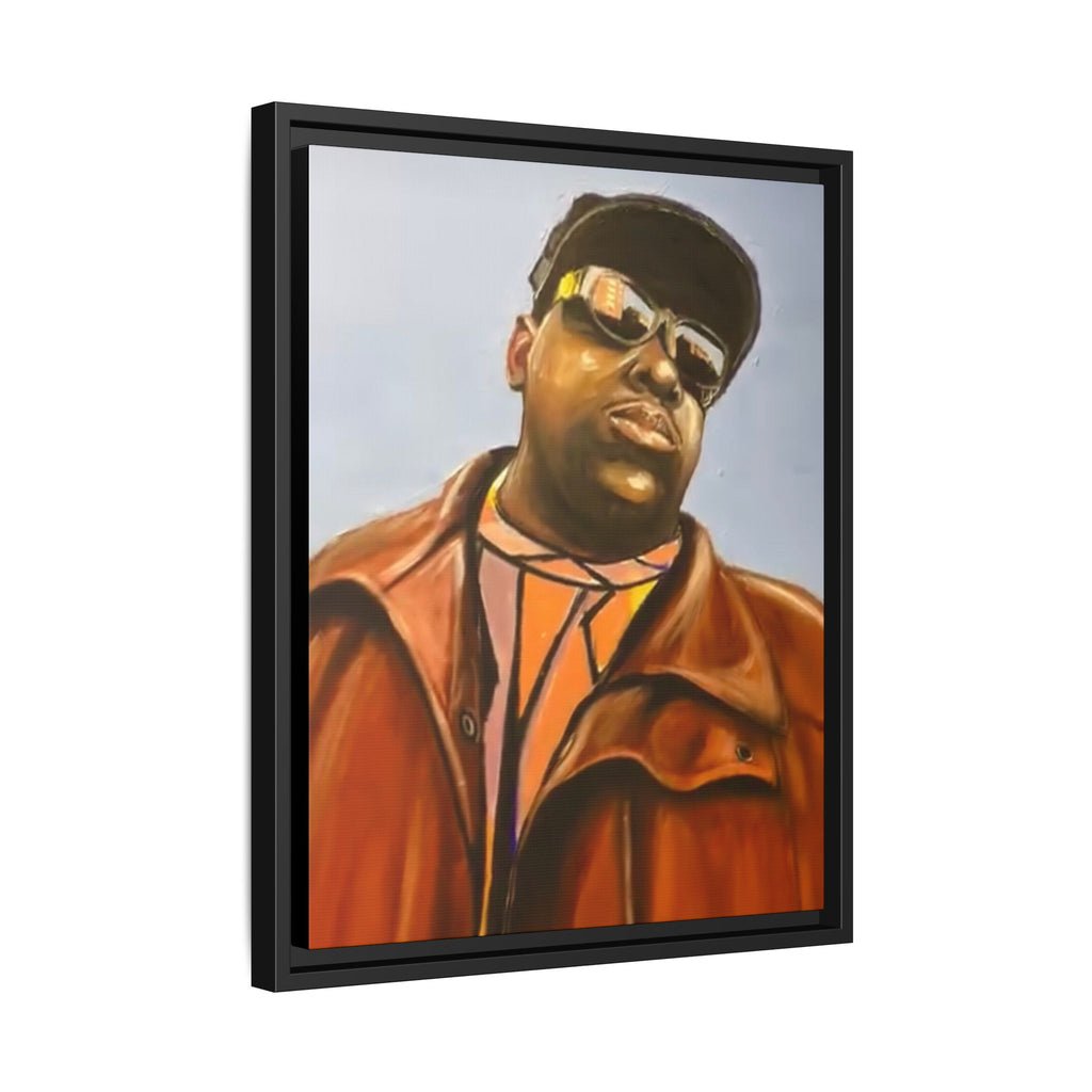 "Biggie"Matte Canvas, Framed (Multi-color)