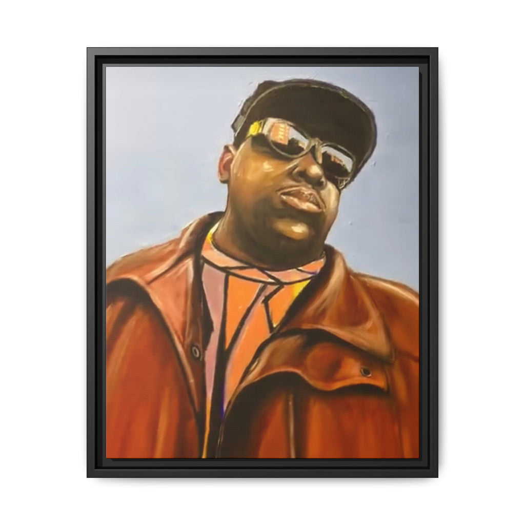 "Biggie"Matte Canvas, Framed (Multi-color)