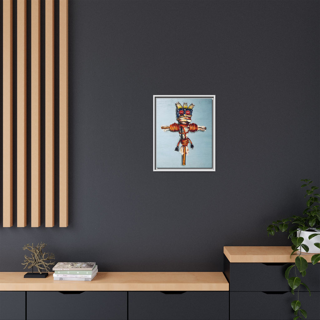 "Copper Man "Houdie series Matte Canvas, Framed (Multi-color)